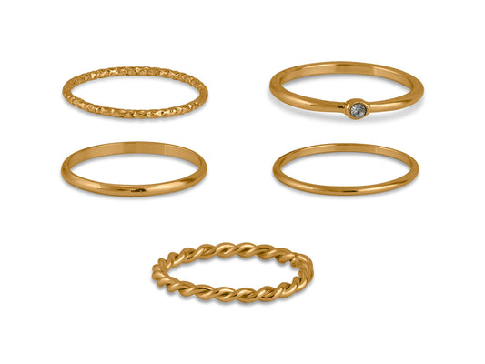 Athena Set of Delicate Rings