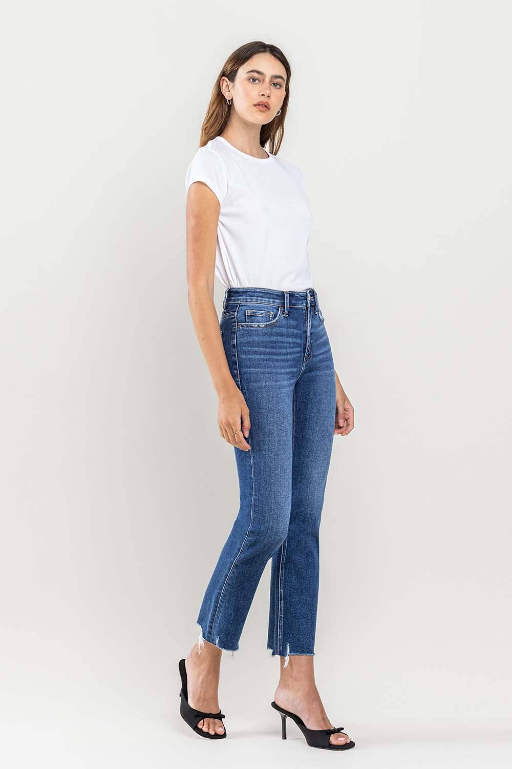 Flying Monkey - High Rise Slim Straight Jeans