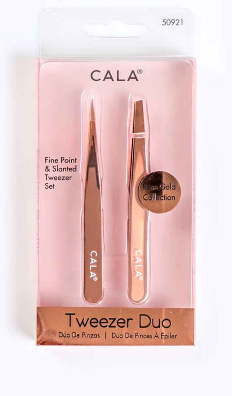 CALA Soft Touch: Tweezer Duo Fine Point & Slanted Set