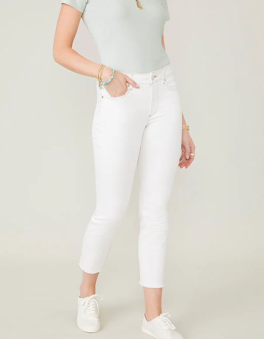 Ellington Slim Jean Pearl White