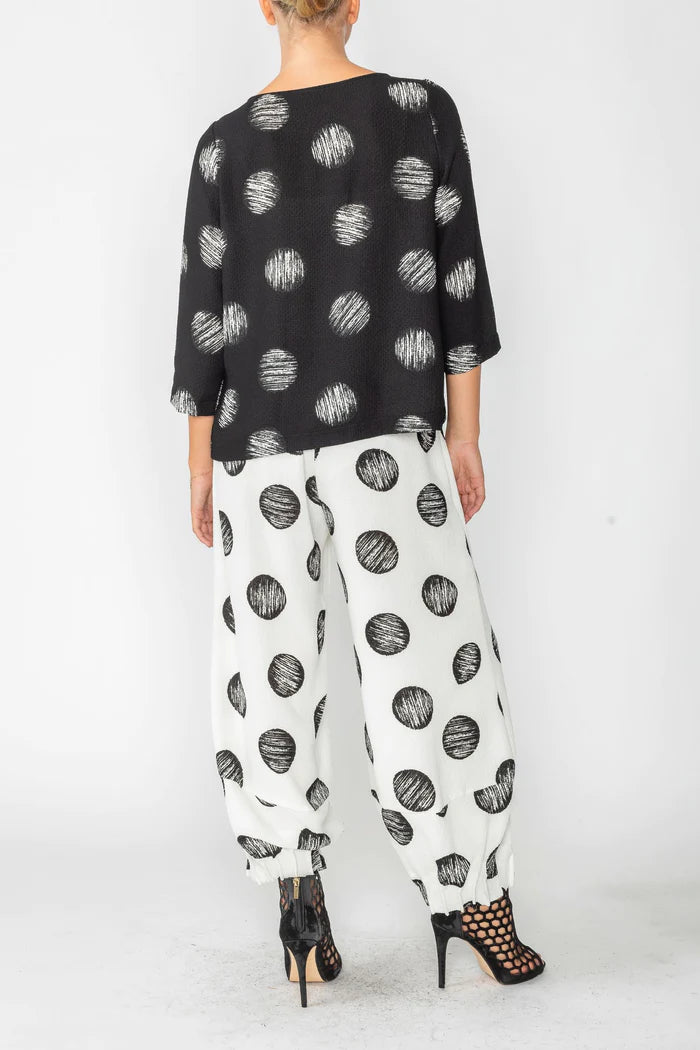 Textured Dot Woven Top