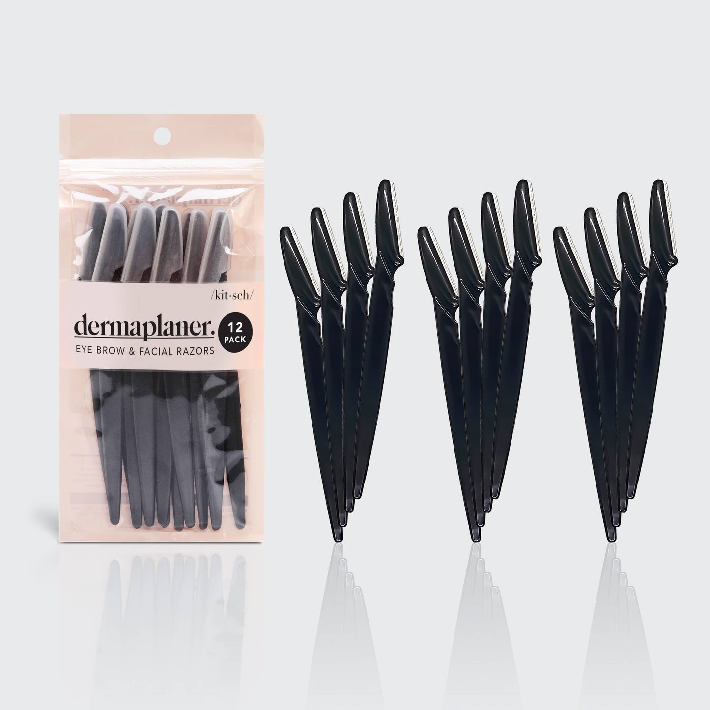 Kitsch - Dermaplaner 12 pack - Black