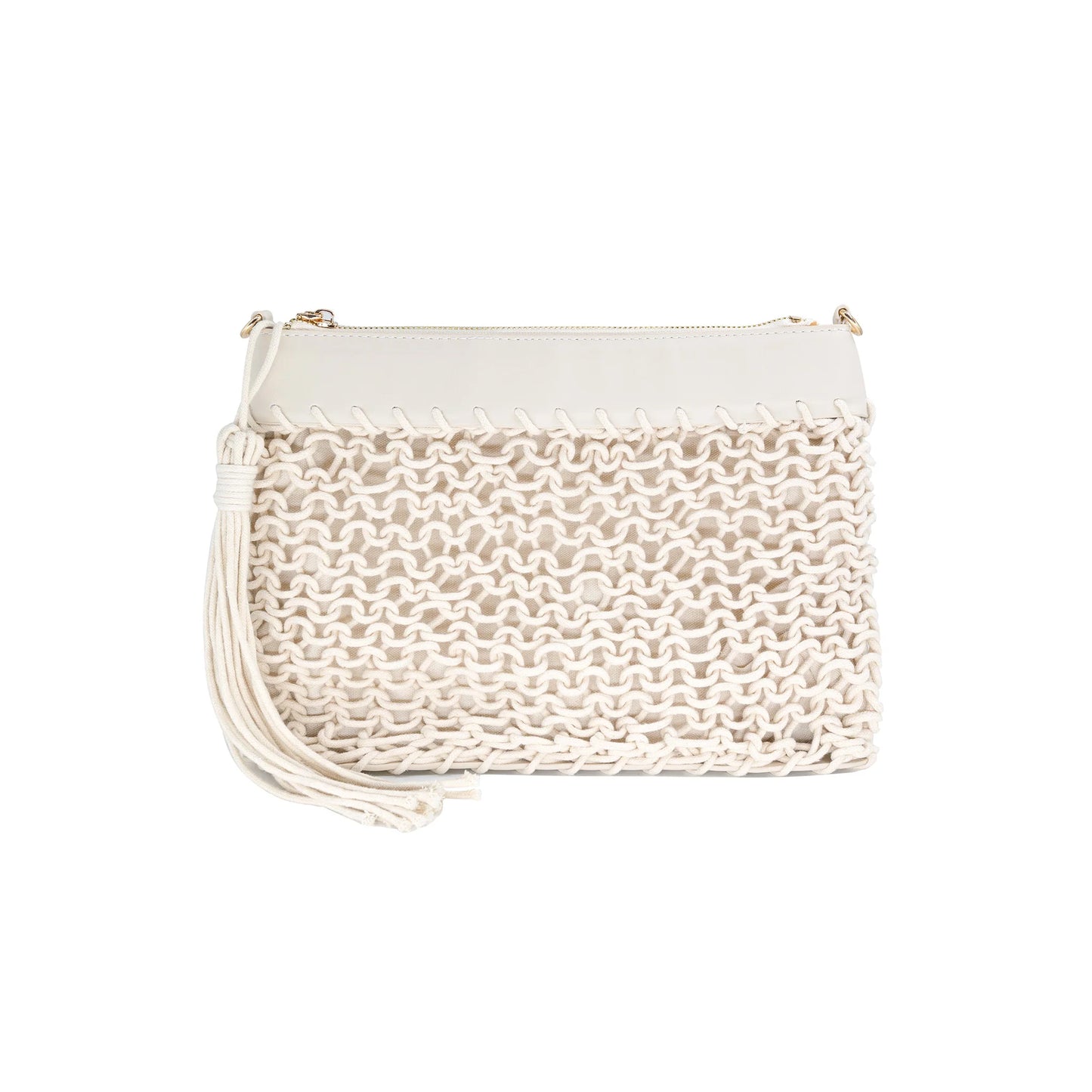 Canvas Knit Handbag