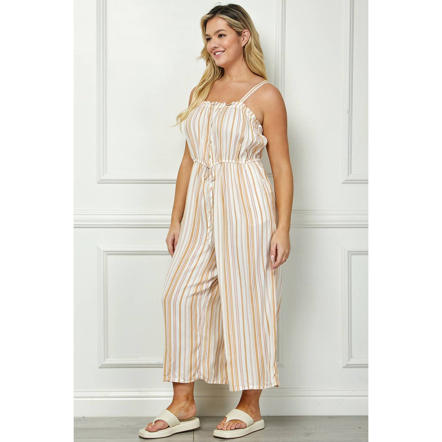 Extended Size Jumpsuit With Elastic