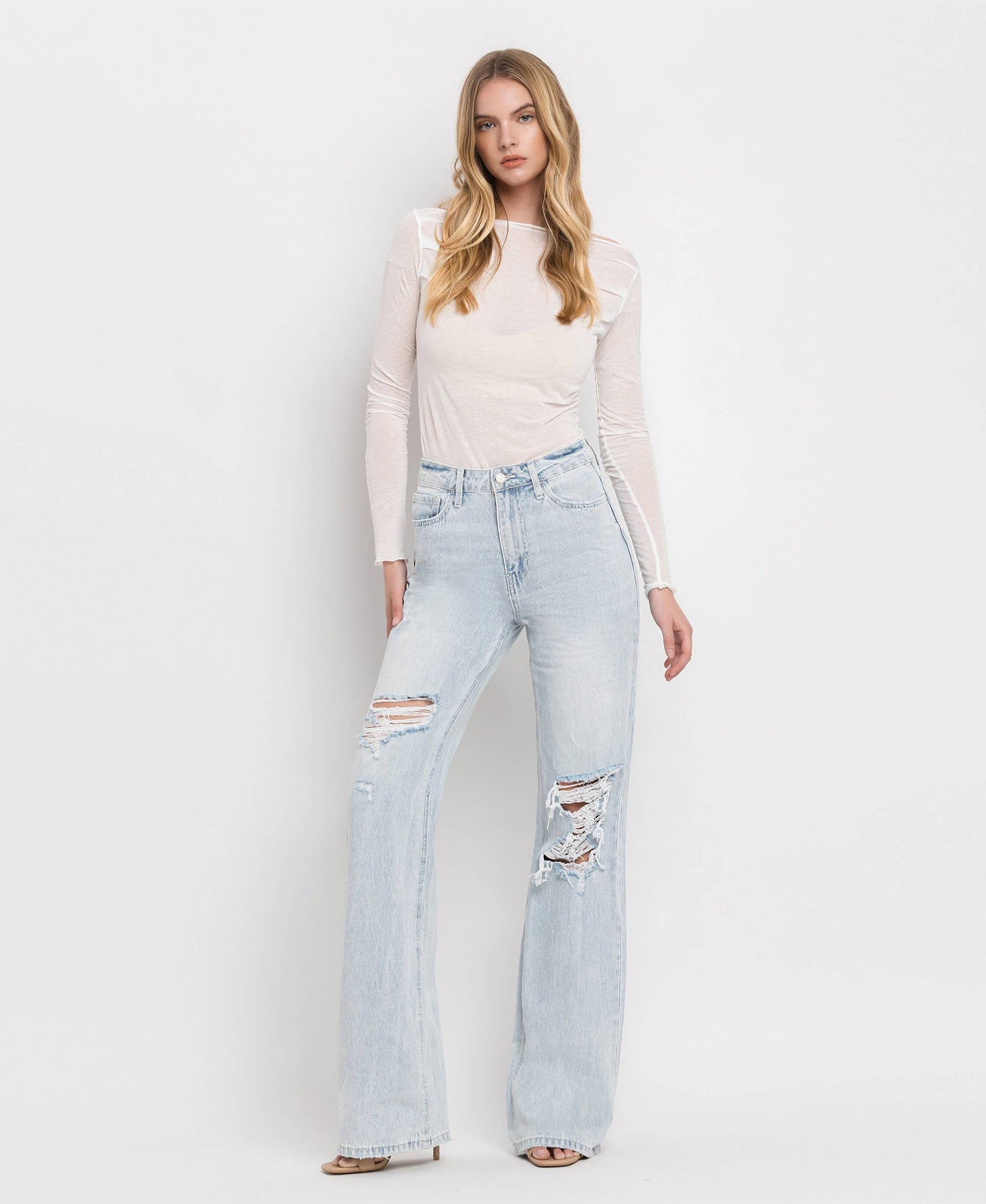 Vervet - 90'S Vintage Super High Rise Flare Jeans