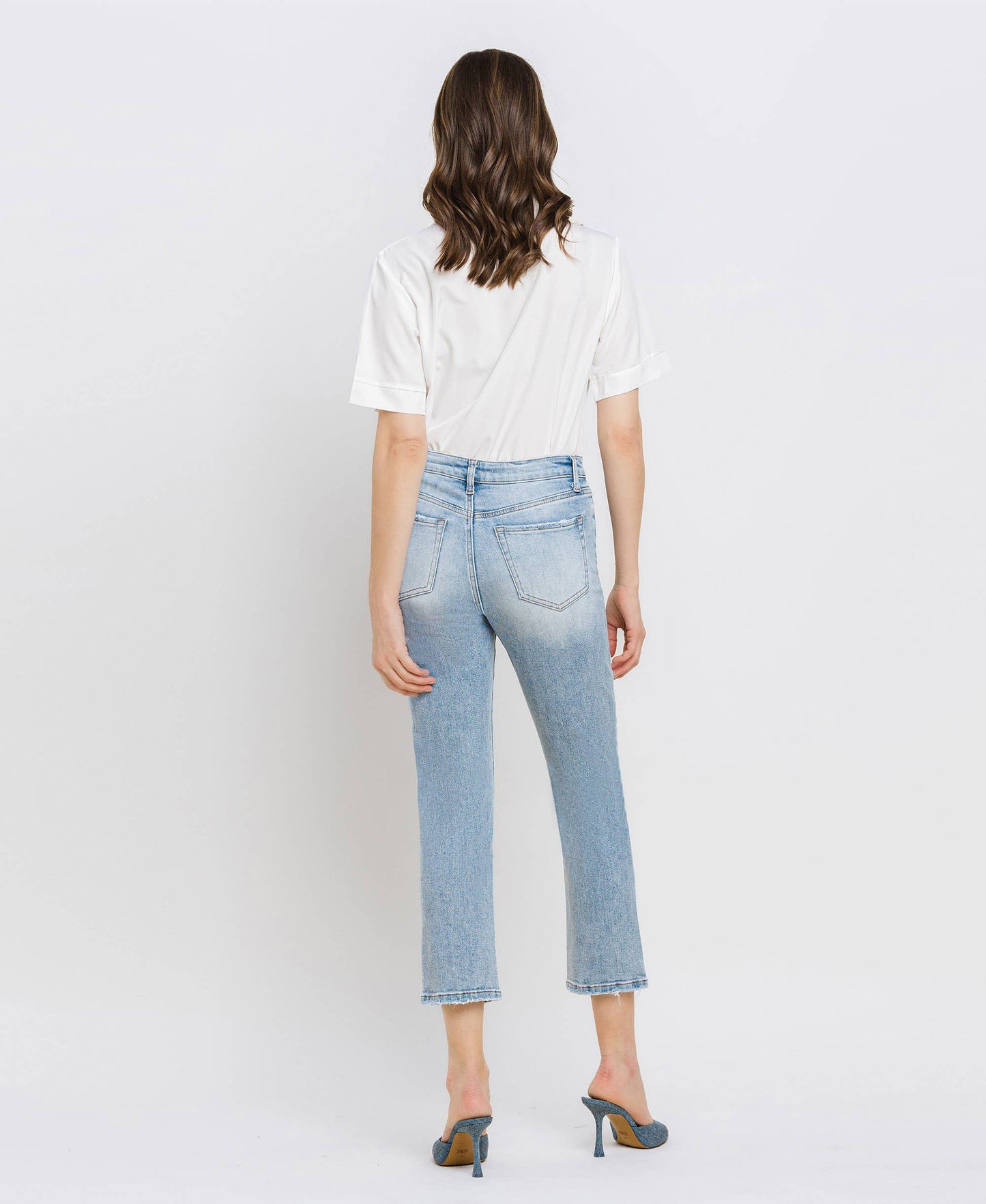 Lovervet - High Rise Crop Straight Jeans