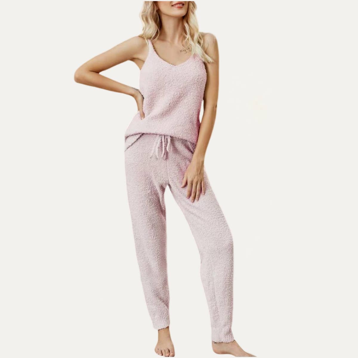 Lazy Days Fuzzy Two-Piece Loungewear Set