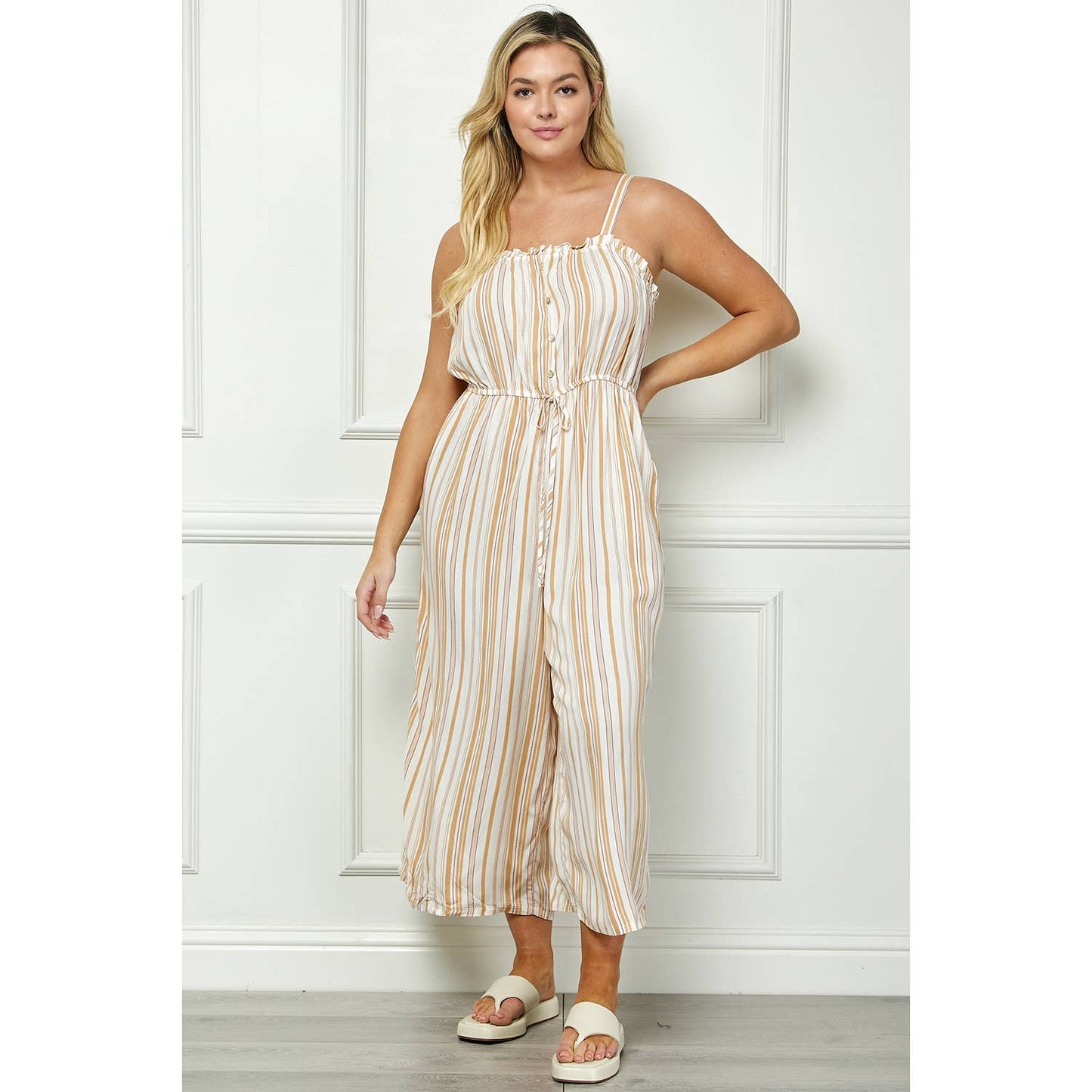 Extended Size Jumpsuit With Elastic