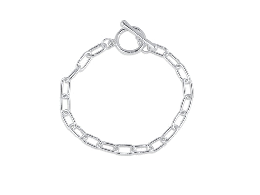 Silver Catherine Oval Links Chain Bracelet