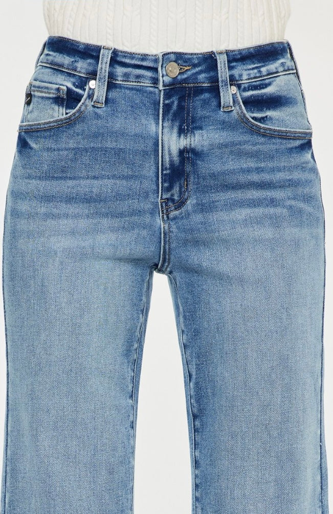 High Rise Wide Leg Flare Jeans