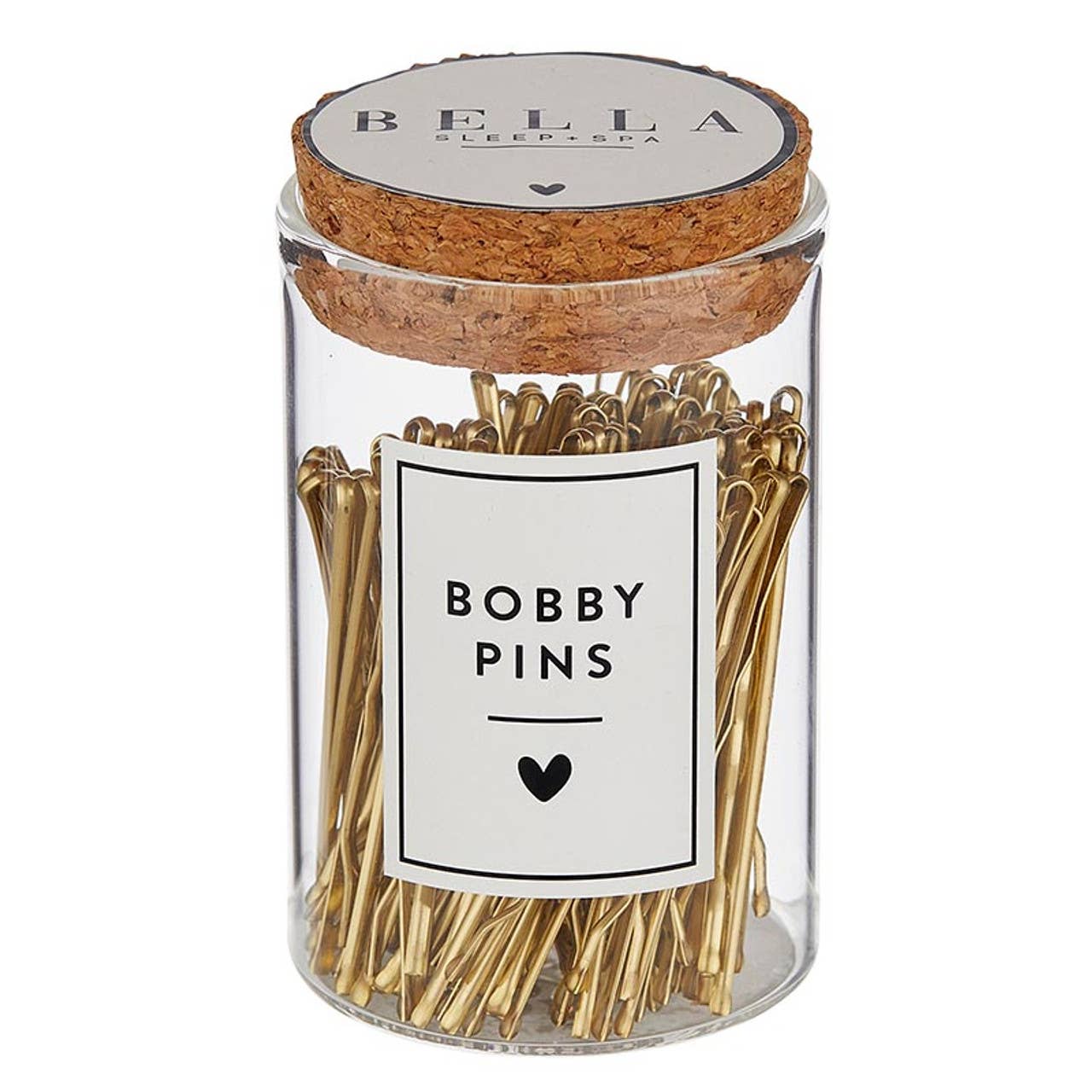 Bella Sleep + Spa - Gold Bobby Pins in Jar - Standard (100 pcs)