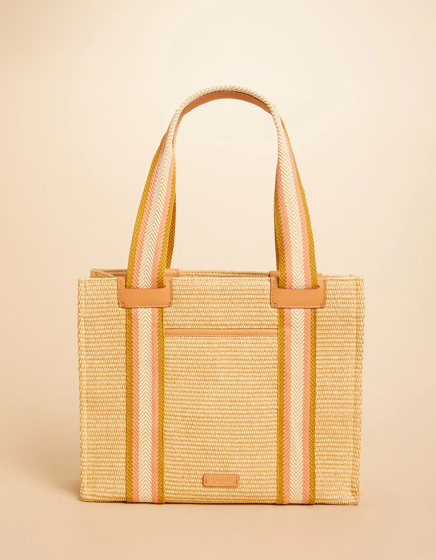 Spartina Straw Charlie Tote Brown