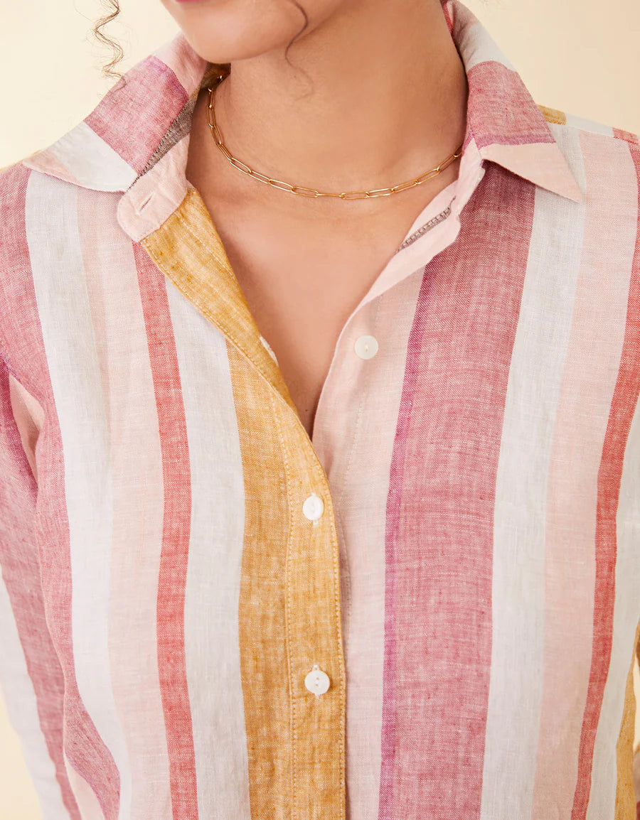 Spartina - Callie Linen Shirt Callawassie Cabana Stripe