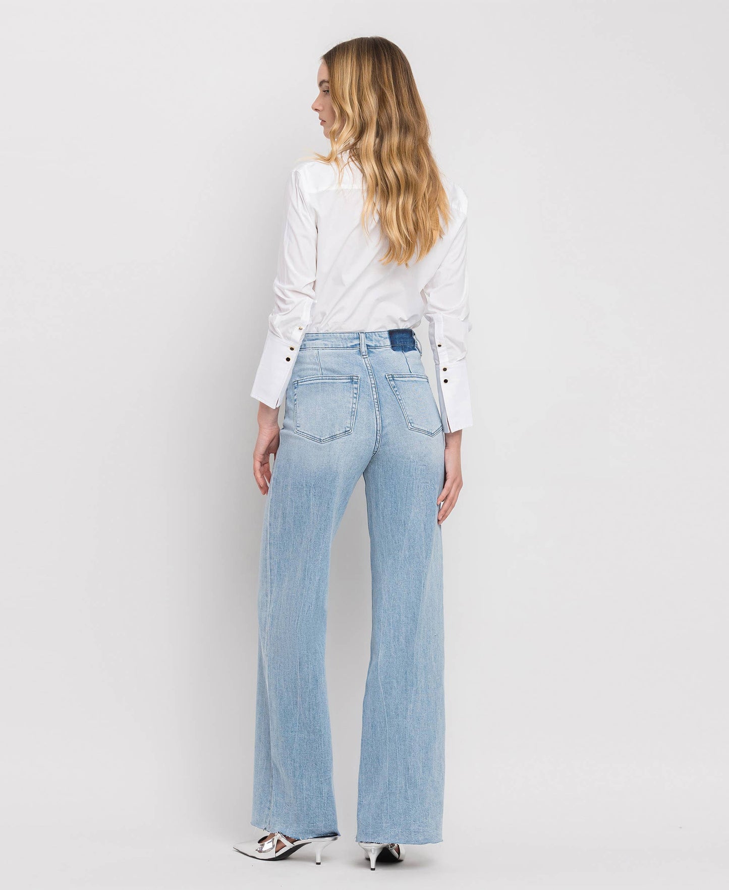 Vervet - Super High Rise Wide Leg Jeans