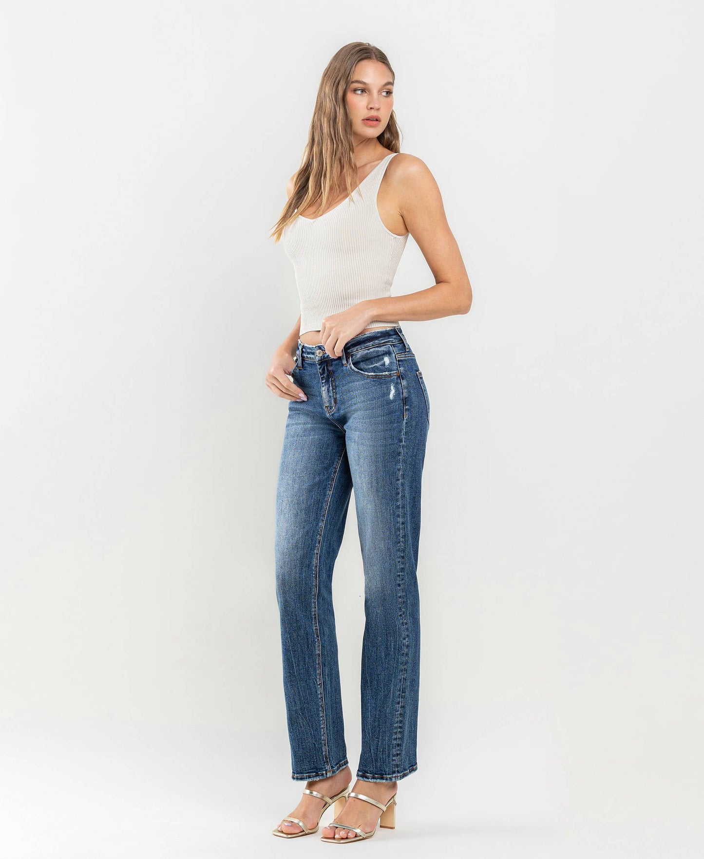 Lovervet - Mid Rise Straight Jeans