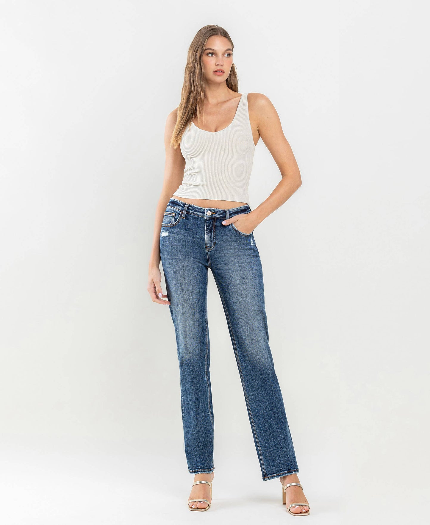 Lovervet - Mid Rise Straight Jeans