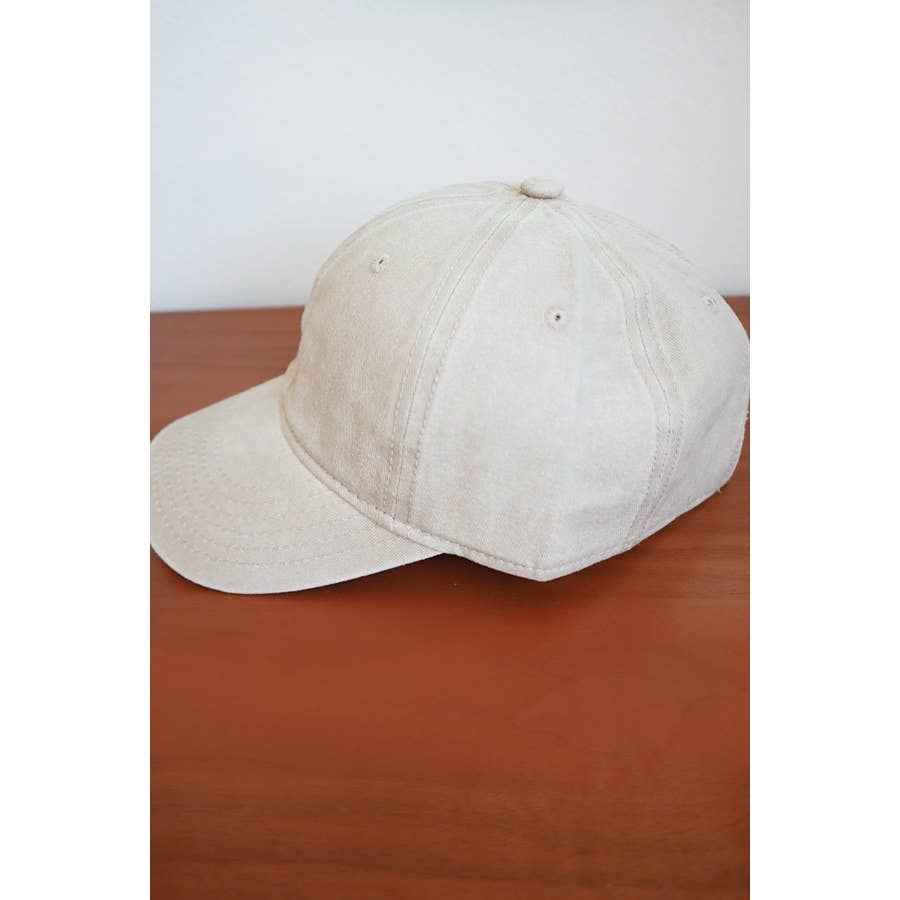 Solid Acid Washed Baseball Cap