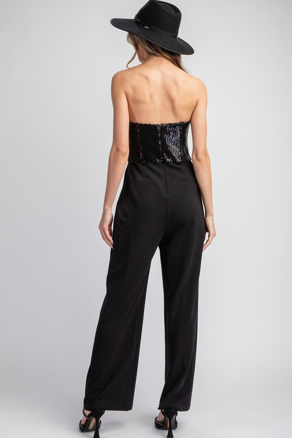 Sequin Sleeveless Jumpsuit