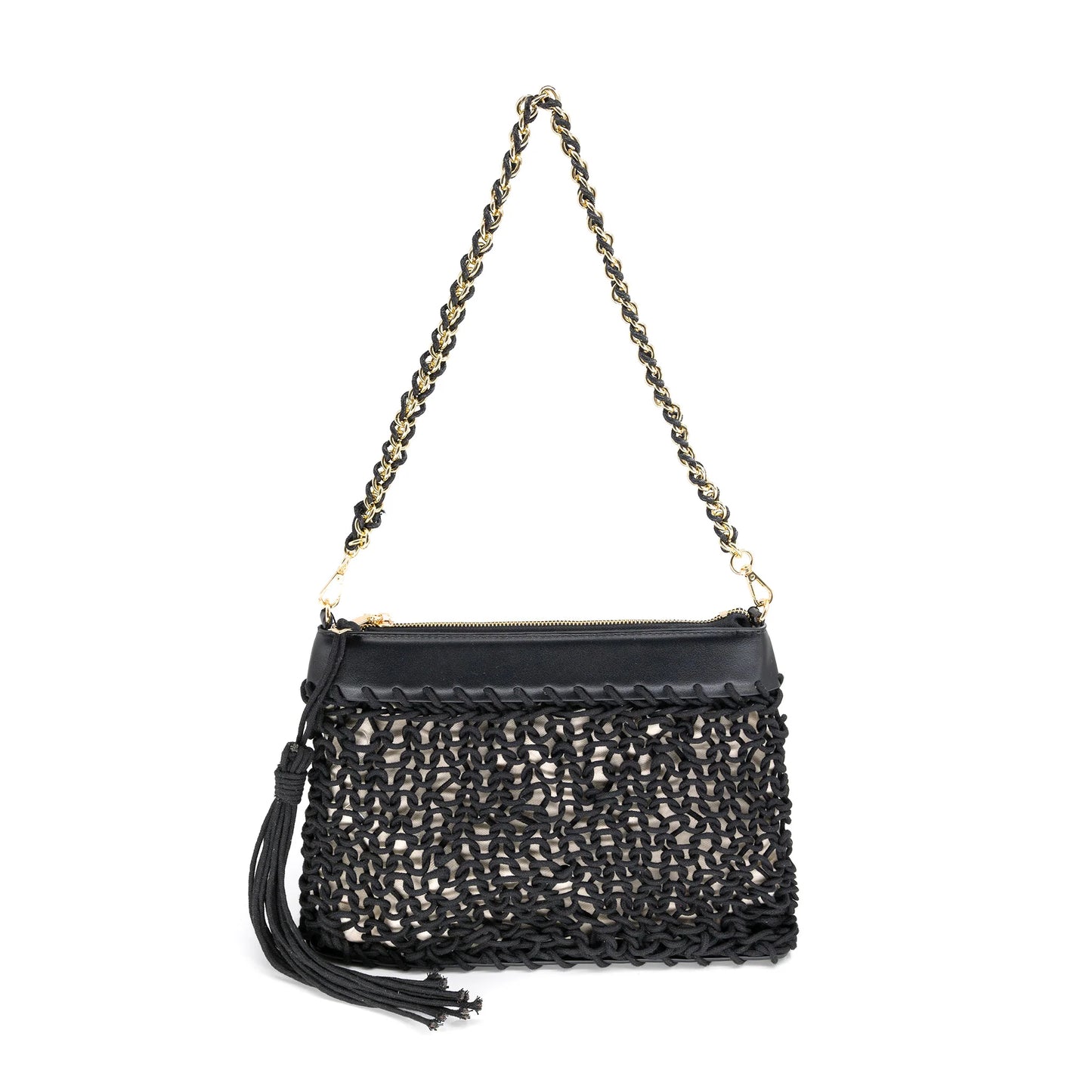 Canvas Knit Handbag