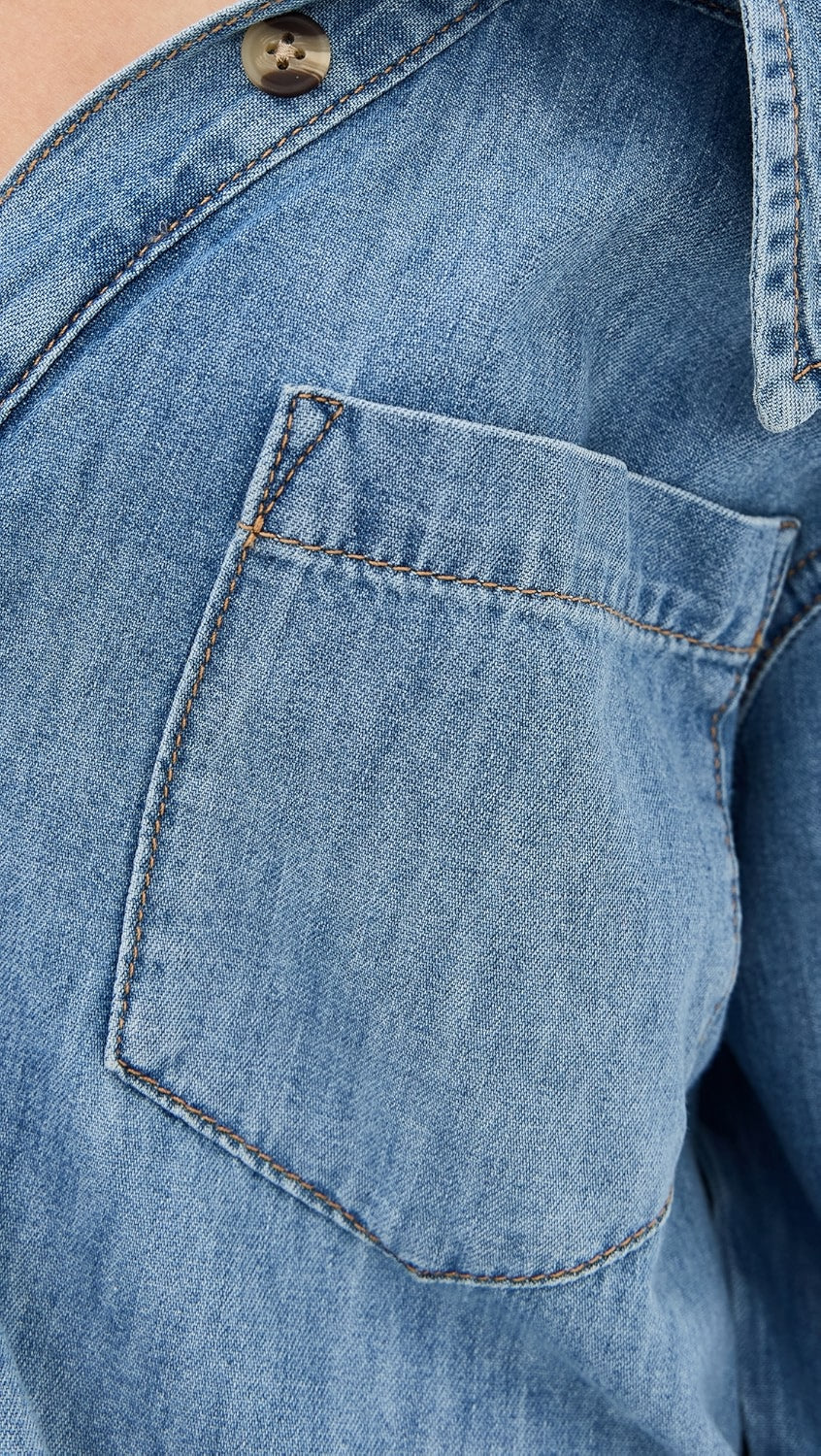 Denim Off Shoulder Shirt