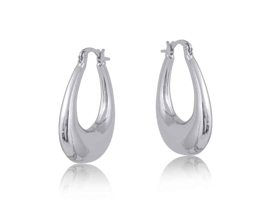 Elvira Organic Shape Oval Earrings