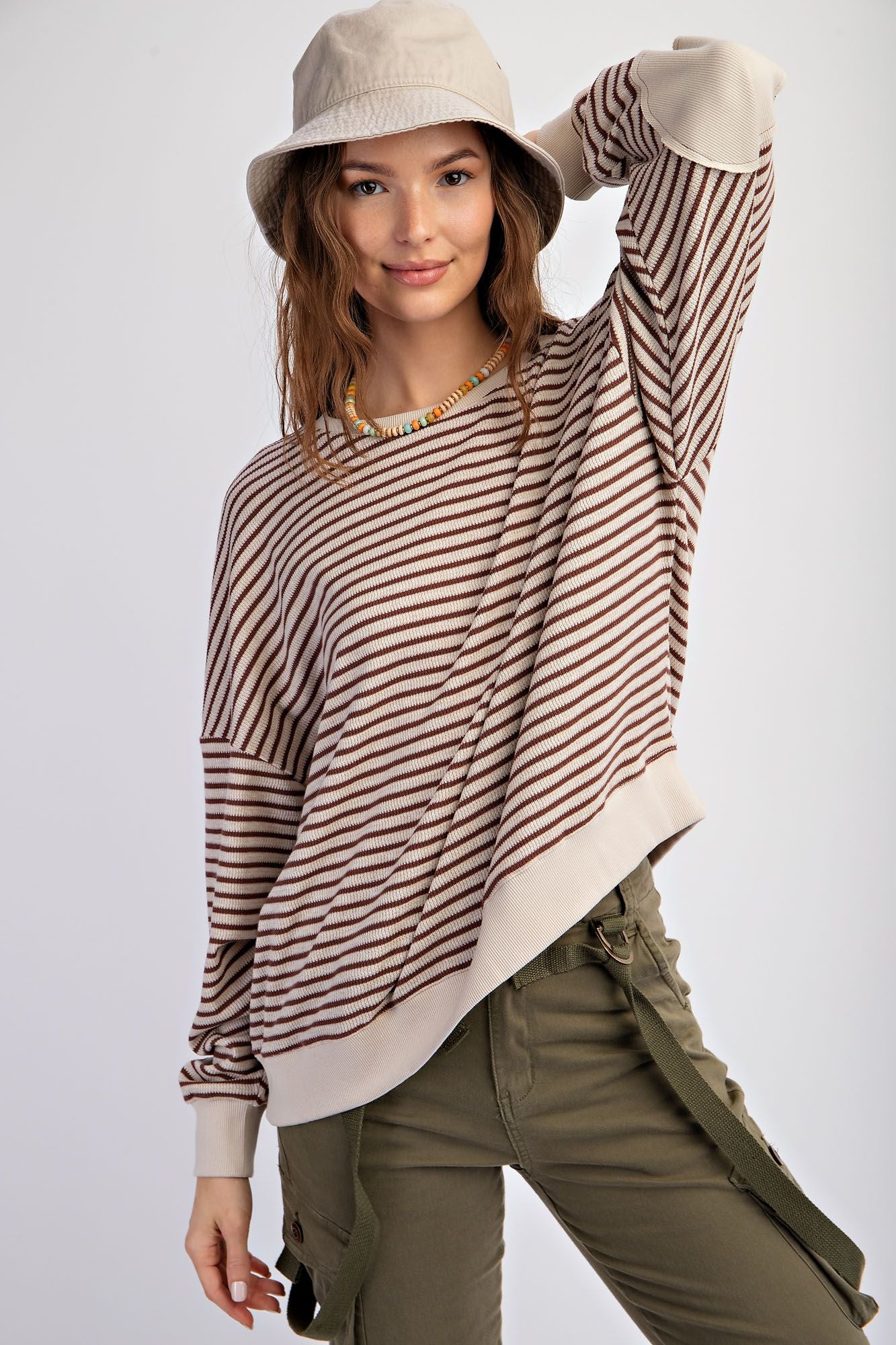 Stripe Thermal Knit Top