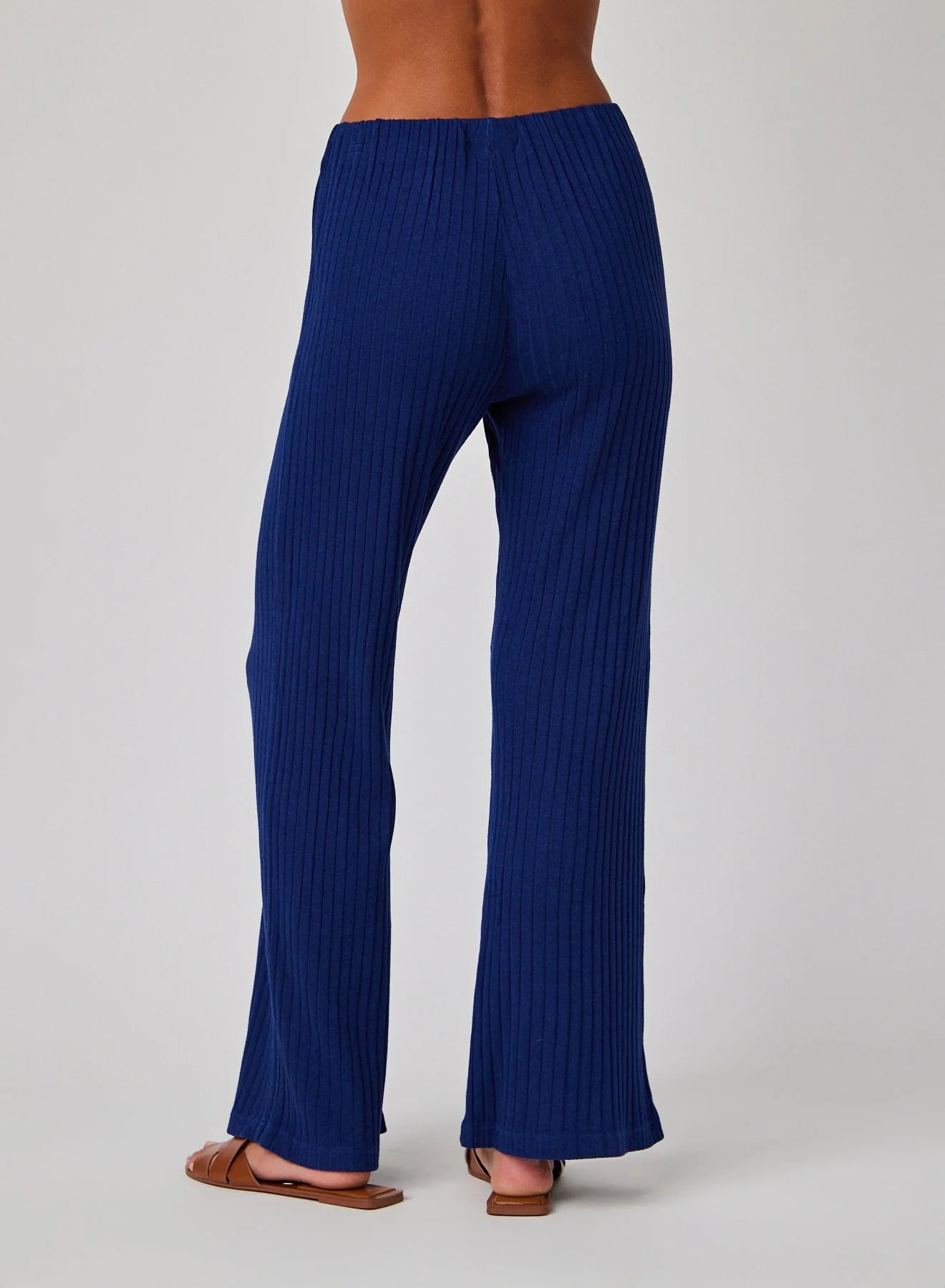 Ribbed Wide Leg Pant