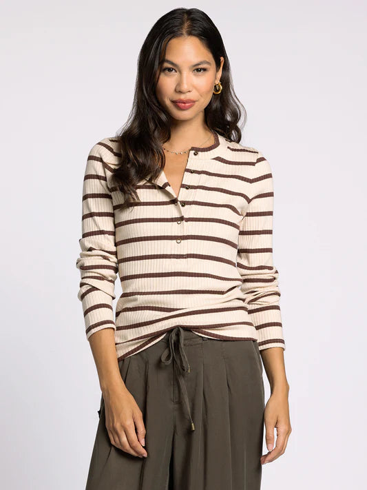 Carina Top Long Sleeve Henley