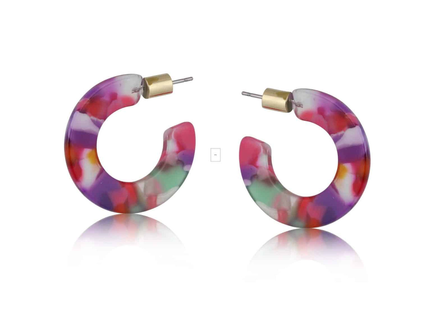 Erica Resin Hoop Earrings