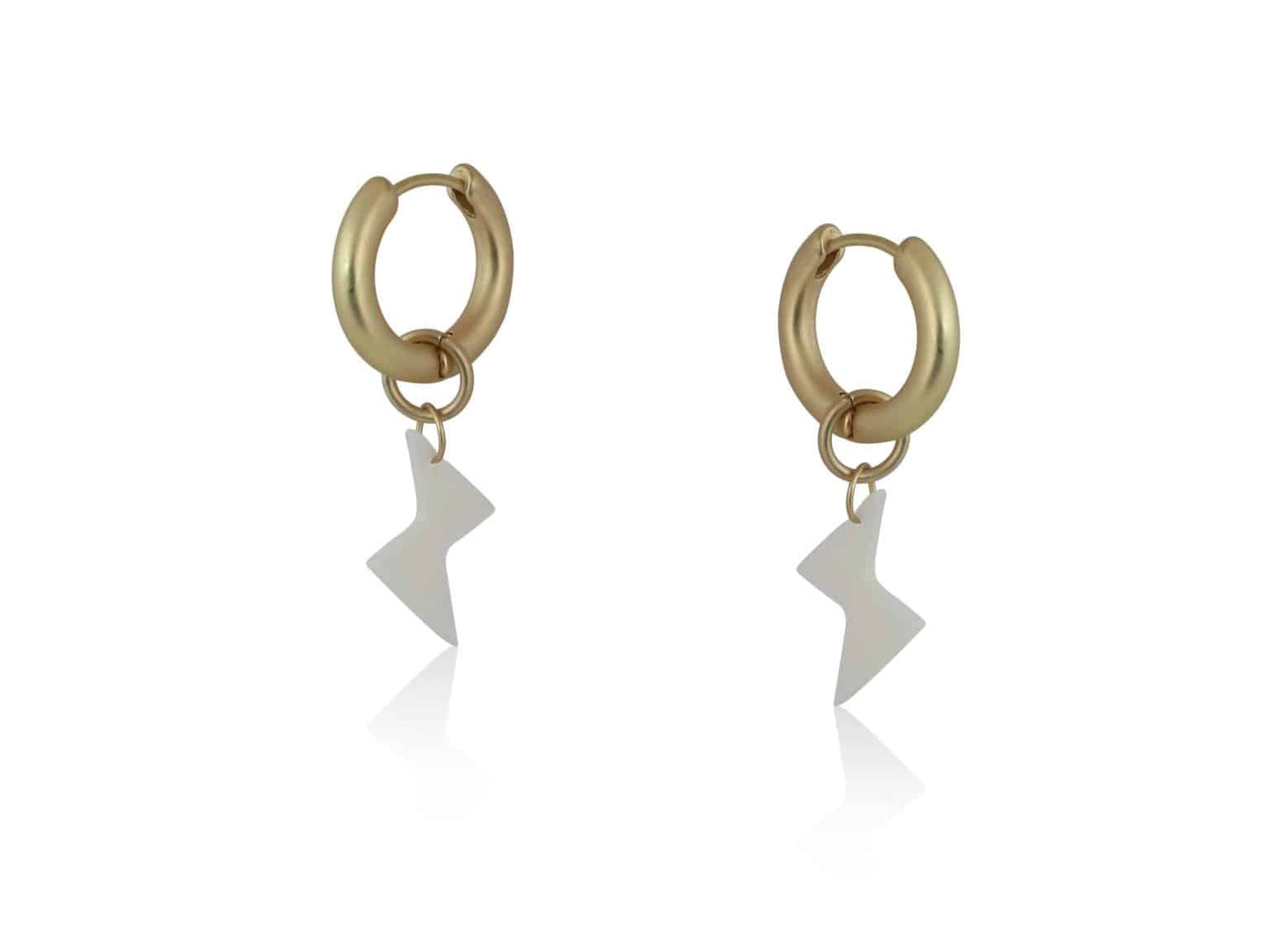 Milena Thunderbolt Huggie Earrings