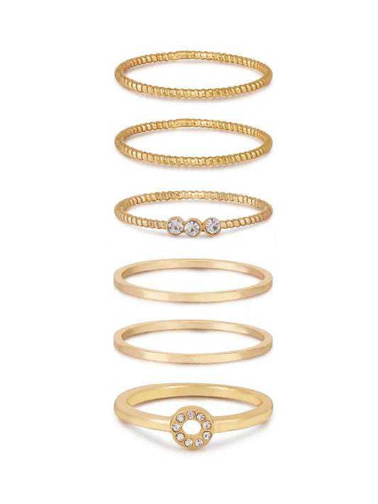 Ettika - Dainty Stacking Ring Set of 6