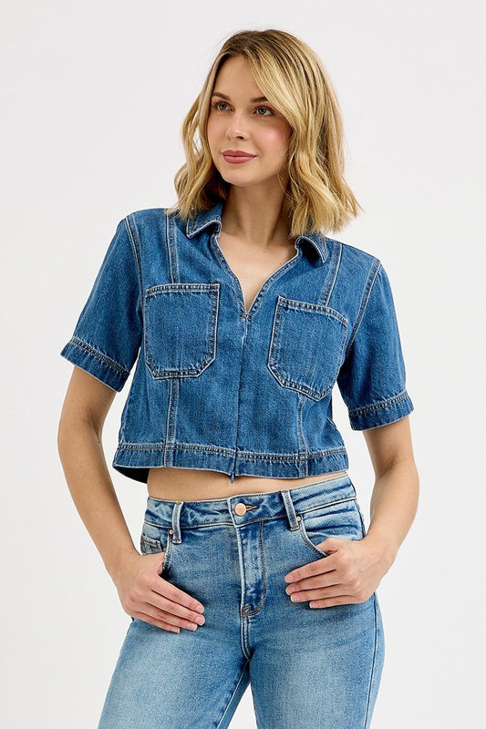 Short Sleeve V-Neck Shirt