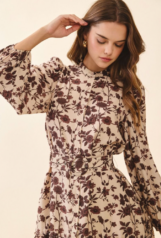 A Floral Mini Dress