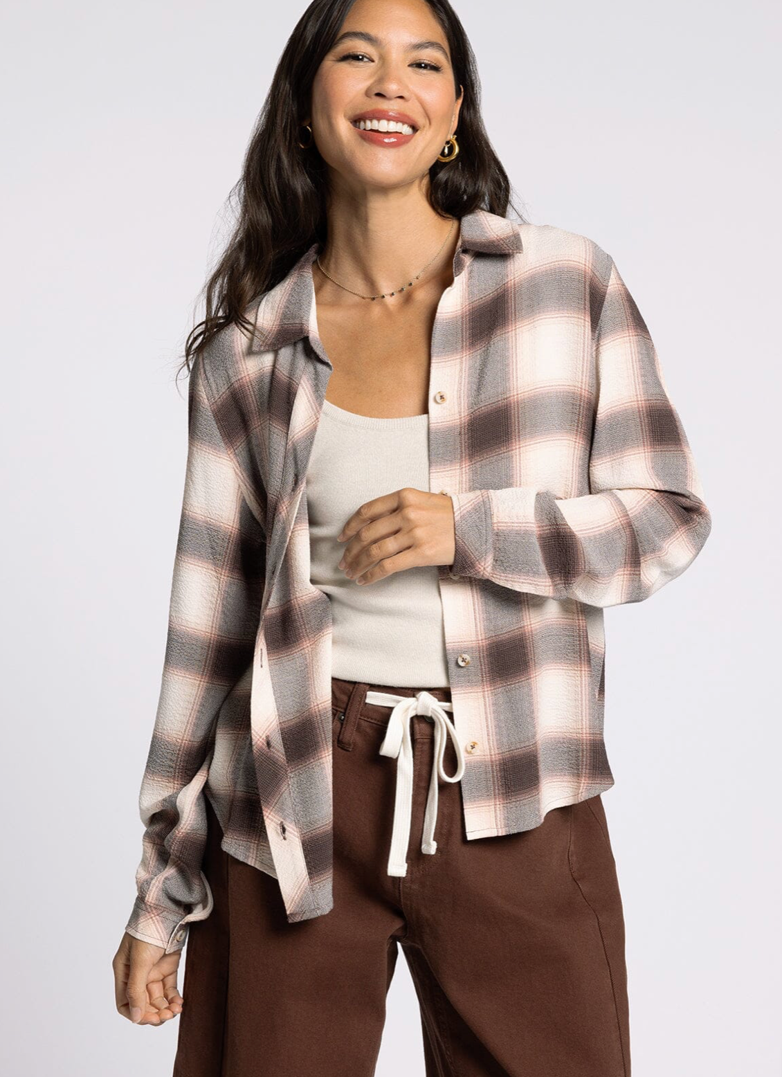 Daphne Shirt Long Sleeve Plaid