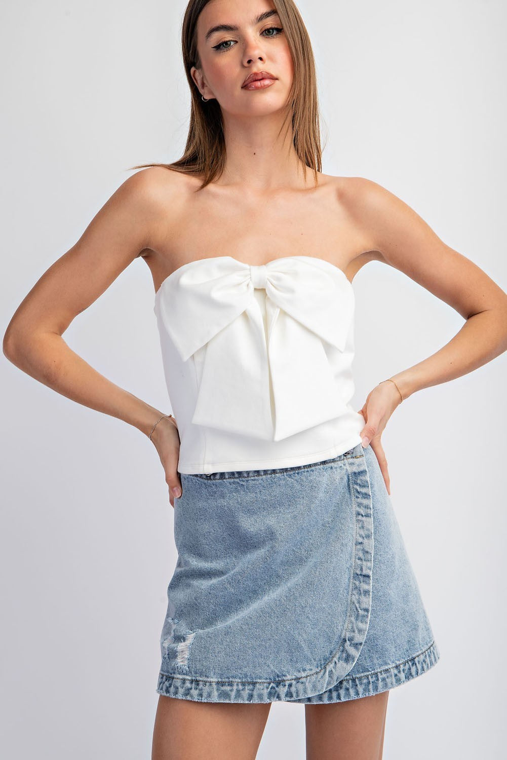 Bow Detail Tube Top