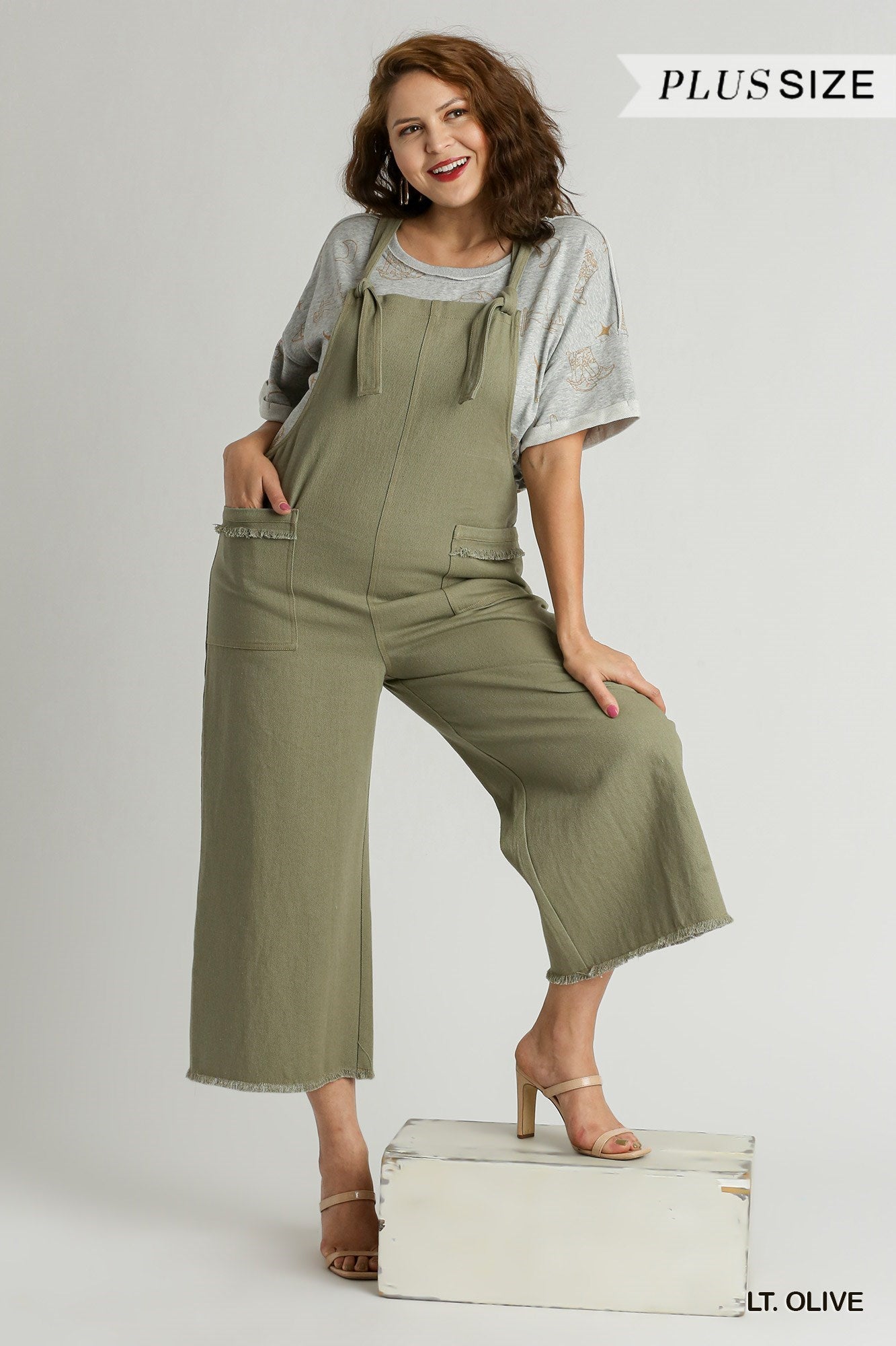 Twill Cotton Fabric Jumpsuit Extended Size