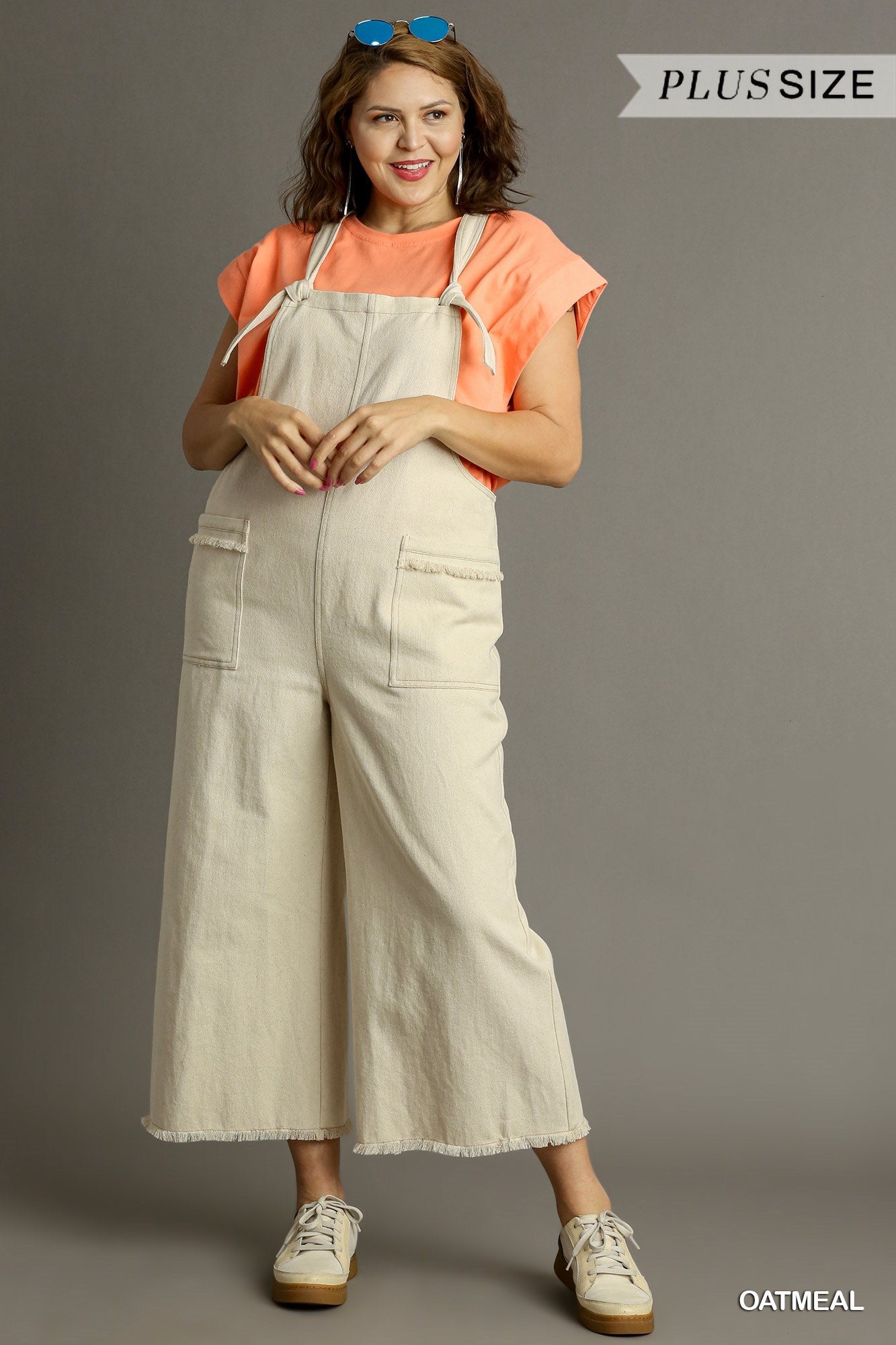 Twill Cotton Fabric Jumpsuit Extended Size