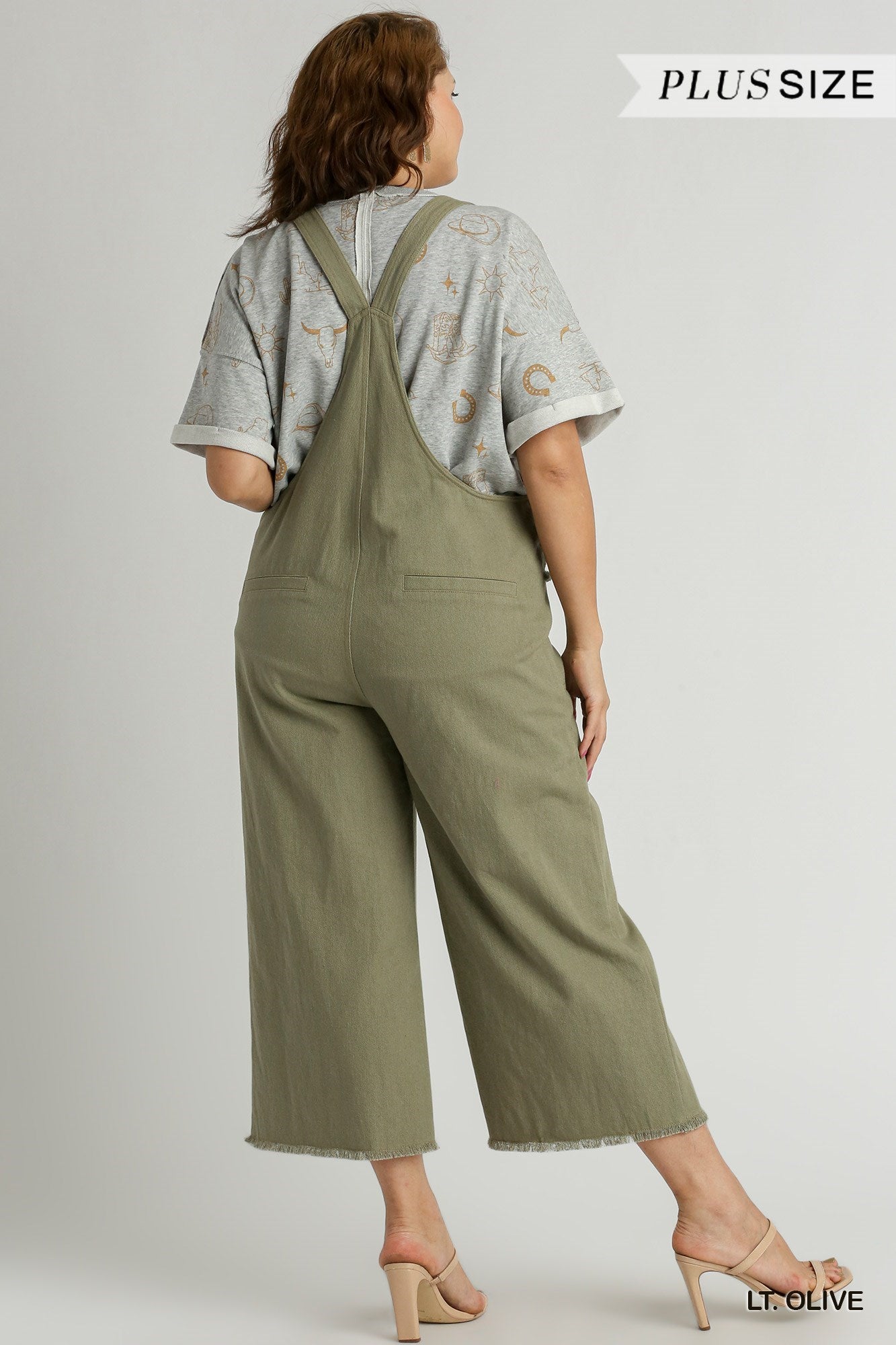 Twill Cotton Fabric Jumpsuit Extended Size