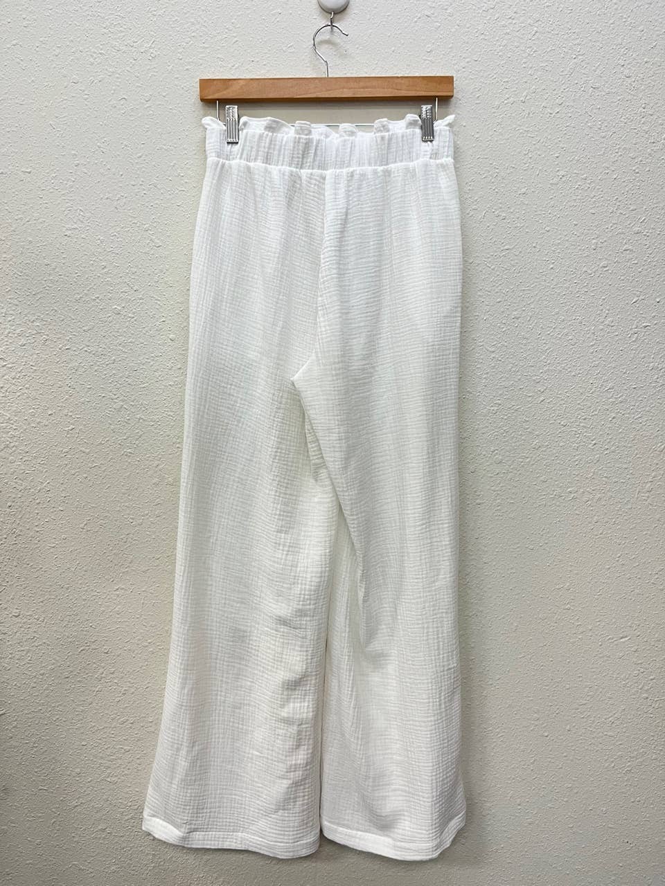 Extended Size Waisted Gauze Pants