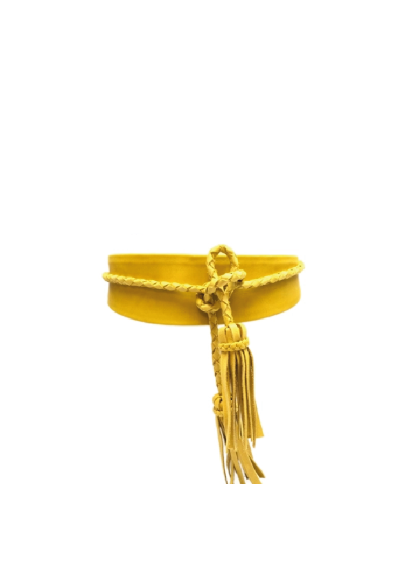 Lucky Wrap Mustard Belt