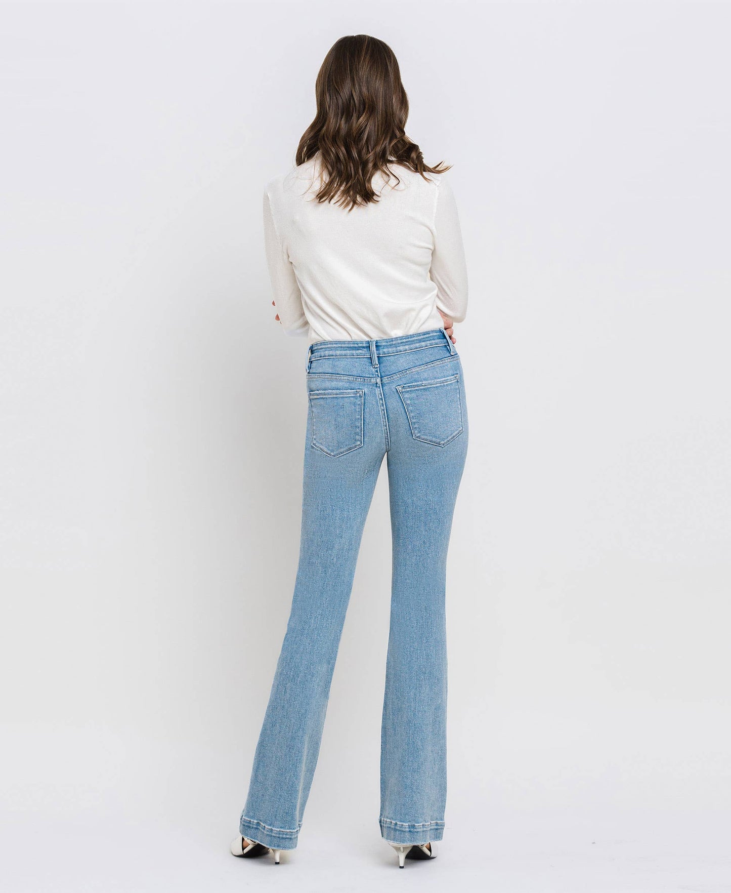 Vervet - Mid Rise Bootcut Jeans