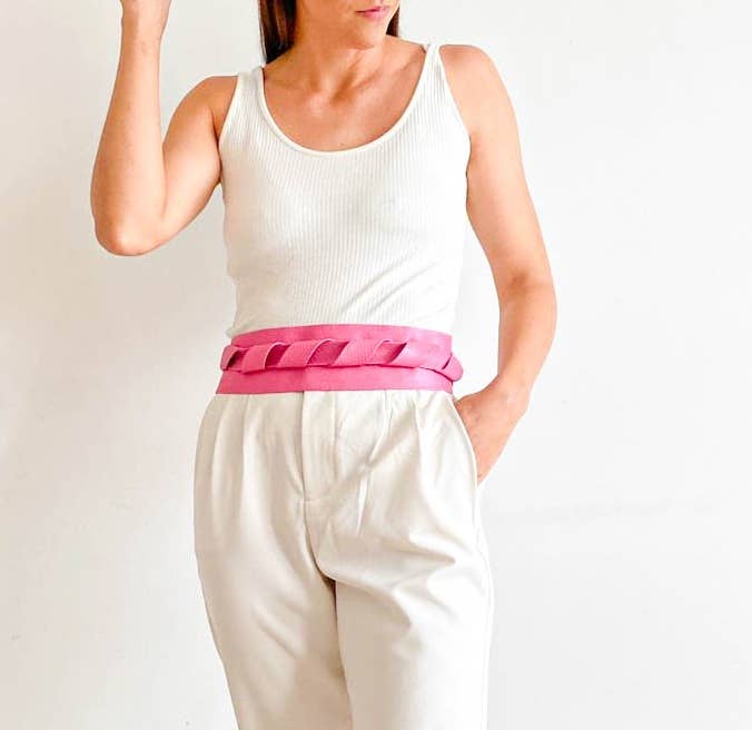 ADA Collection Belts - Wrap Belt - White Perforated - OS
