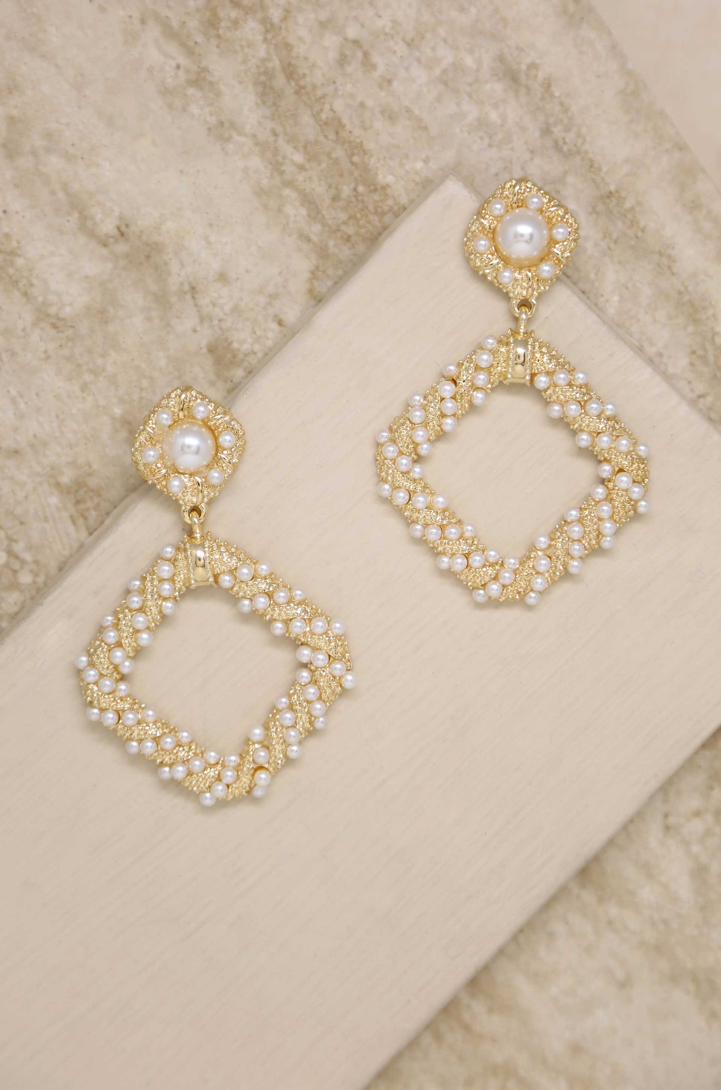Ettika - Pearl Knocker 18k Gold Plated Earrings