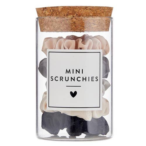 Bella Sleep + Spa - Mini Satin Scrunchies Jar - Ivory Ombre