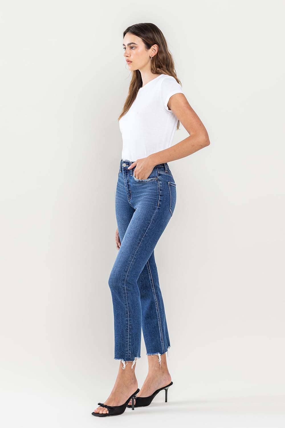 Flying Monkey - High Rise Slim Straight Jeans