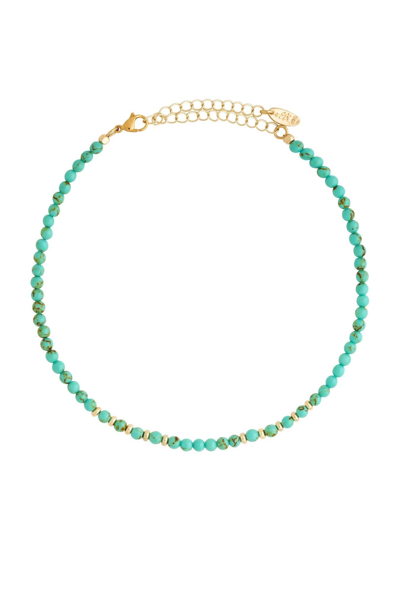 Ettika - Still Surprise You Choker in Turquoise and Gold