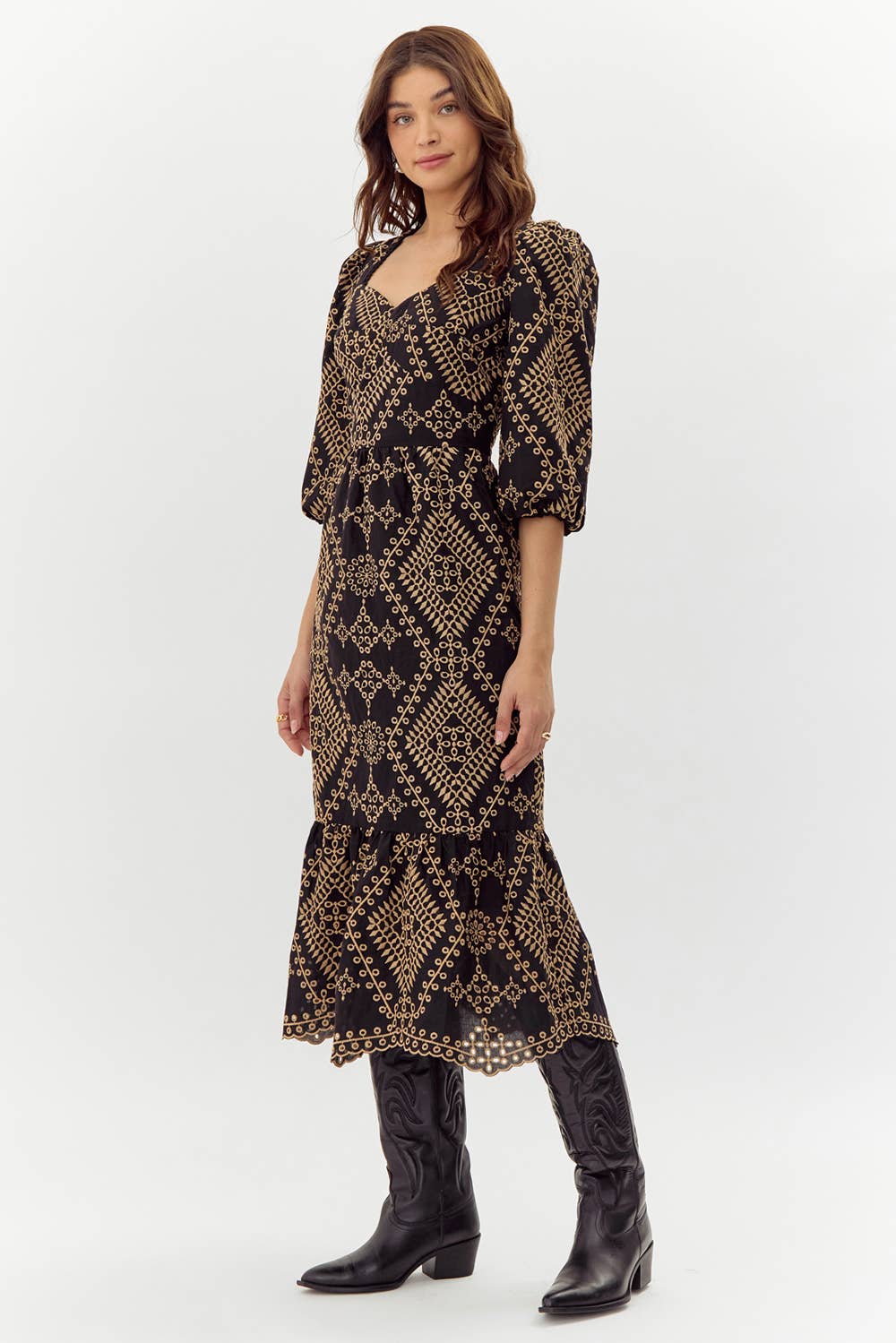 Legacy Embroidered Midi Dress