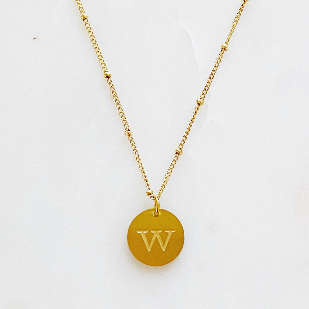 Ellison + Young Singular Charm Initial Necklace