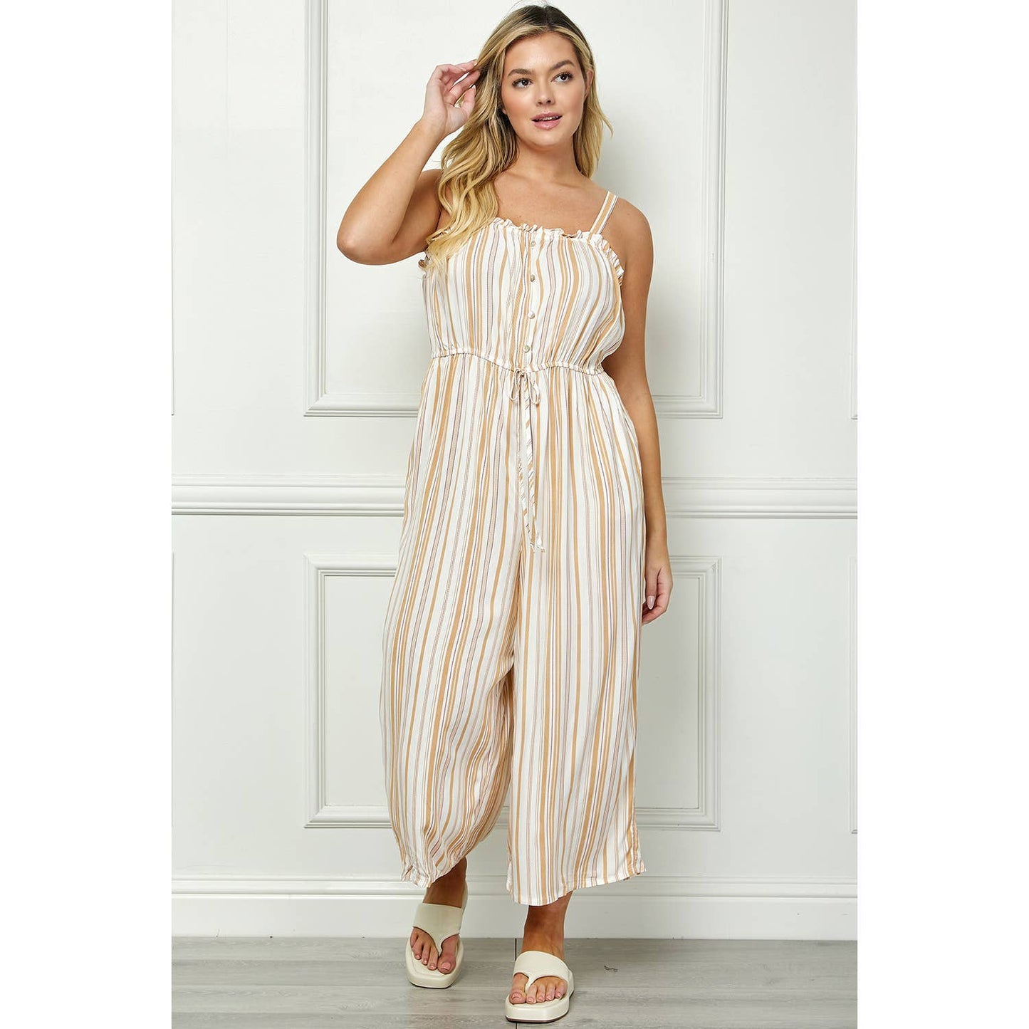 Extended Size Jumpsuit With Elastic