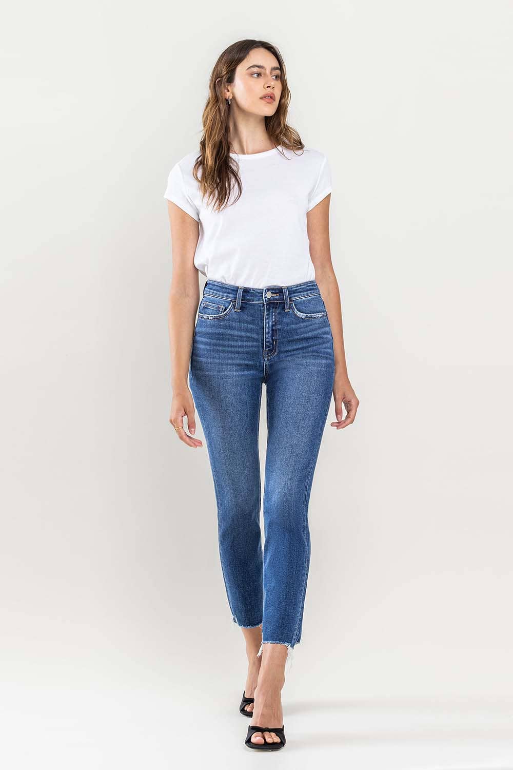 Flying Monkey - High Rise Slim Straight Jeans